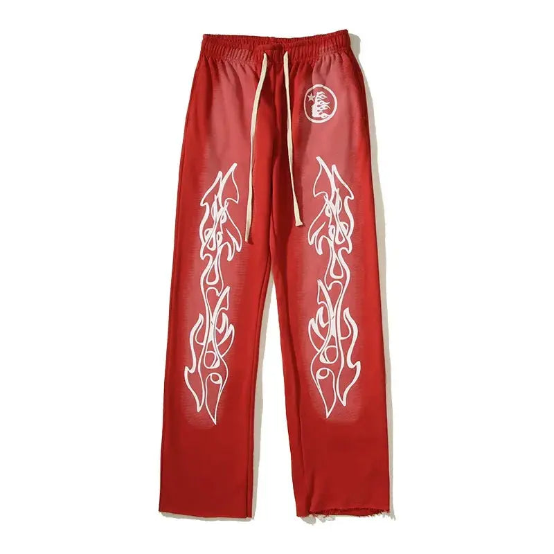 Hellstar Flare Graphic Pants The 4 Season Clothing Brand