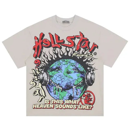 Hellstar Records Flamin T-Shirt The 4 Season Clothing Brand