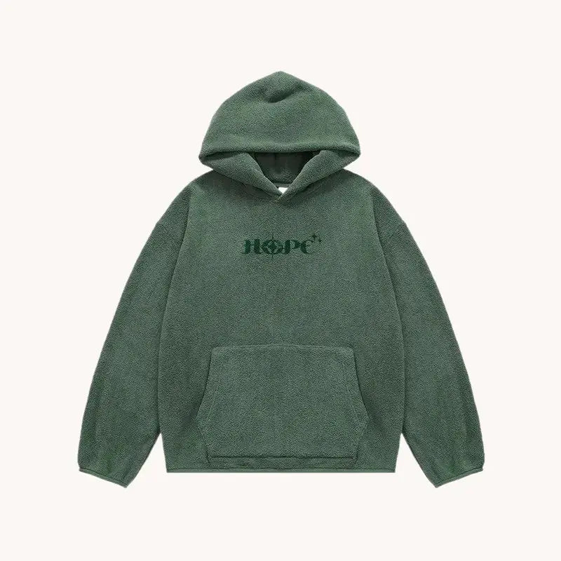 Hope Sherpa Fleece Hoodie The 4 Season Clothing Brand