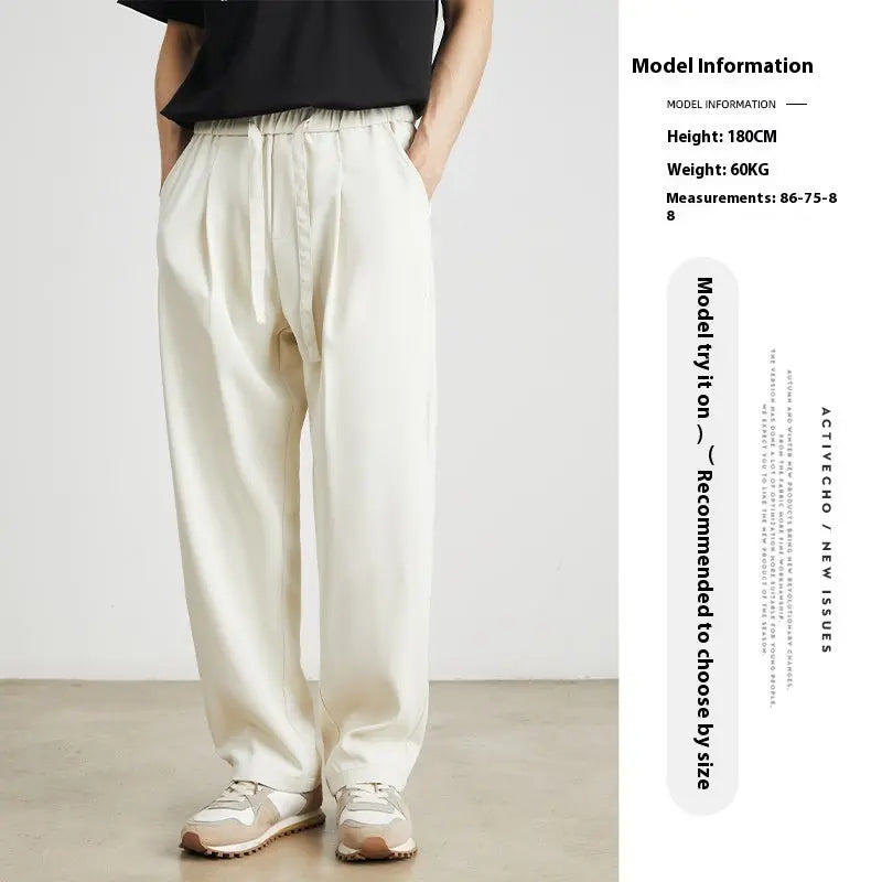 Ice Silk Advanced Draping Anti-wrinkle Casual SweatPants My Store