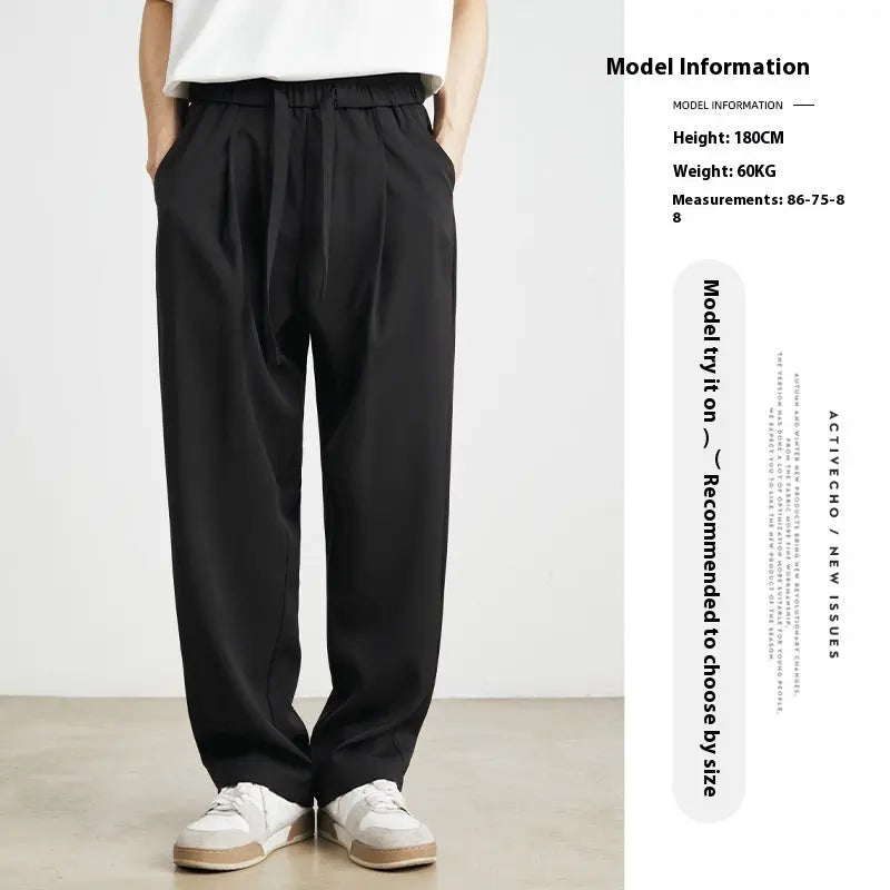 Ice Silk Advanced Draping Anti-wrinkle Casual SweatPants My Store