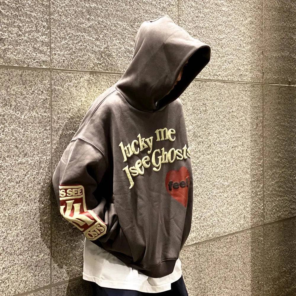 Lucky me I See Ghosts Oversized Hoodies - The 4 Season Clothing Brand