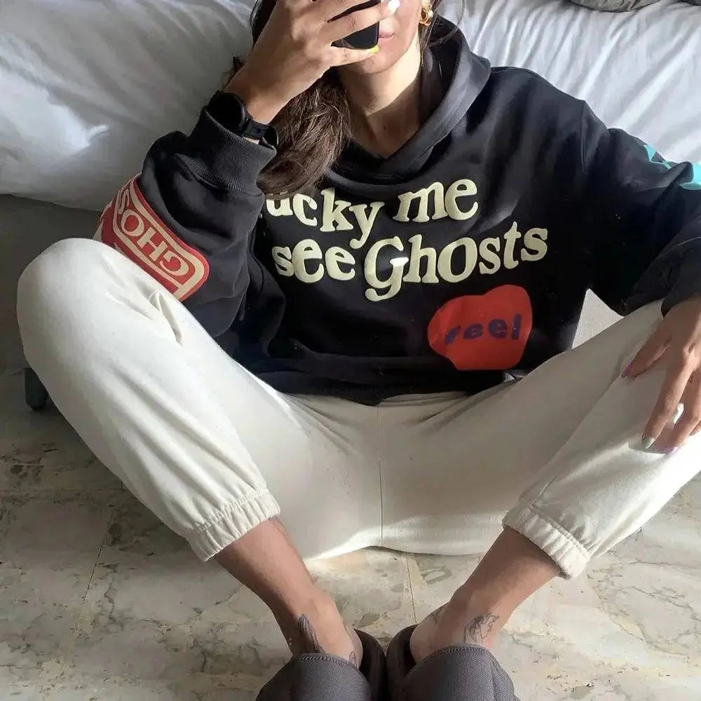 Lucky me I See Ghosts Oversized Hoodies - The 4 Season Clothing Brand