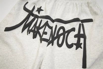 MakeNochoice Printed Graphic Cotton Shorts The 4 Season Clothing Brand