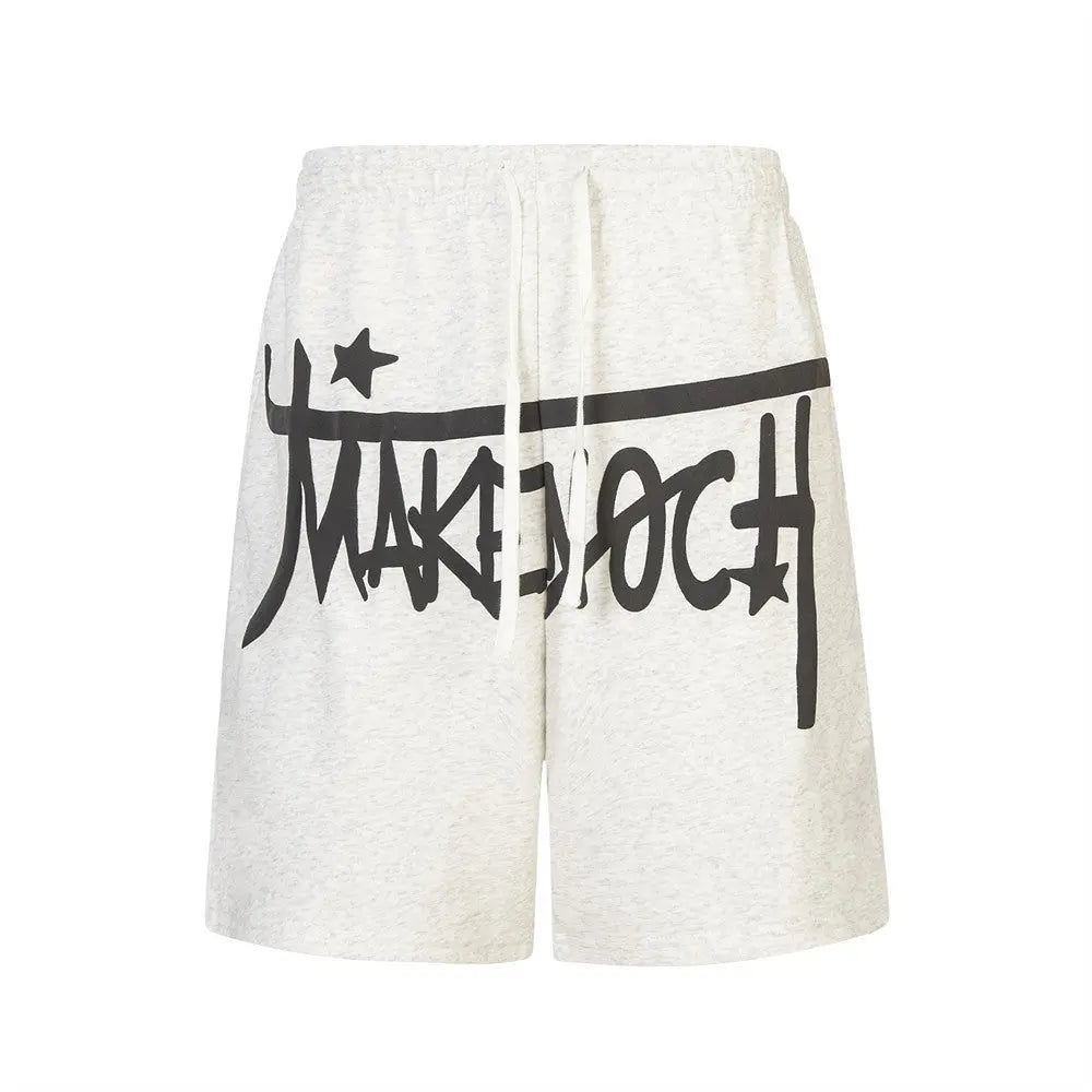 MakeNochoice Printed Graphic Cotton Shorts The 4 Season Clothing Brand