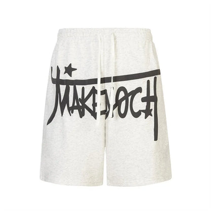 MakeNochoice Printed Graphic Cotton Shorts The 4 Season Clothing Brand