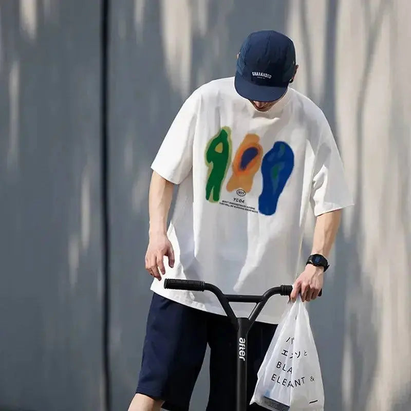 Men T-Shirt Cotton Oversized Summer - The 4 Season Clothing Brand