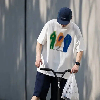 Men T-Shirt Cotton Oversized Summer - The 4 Season Clothing Brand