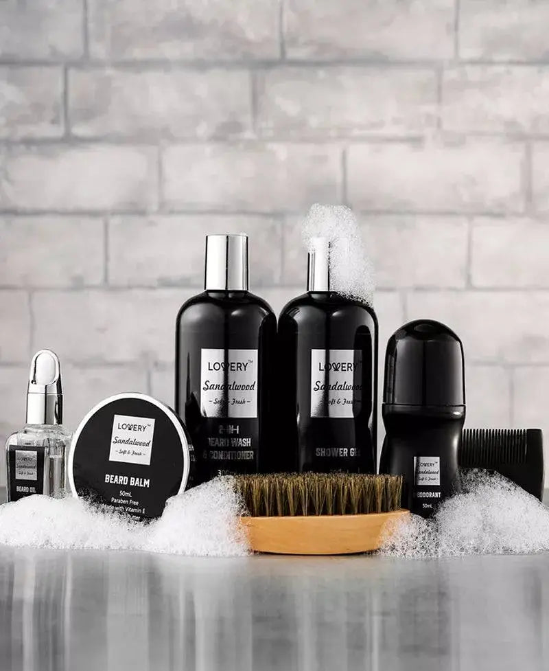 Men'S 10-Pc. Sandalwood Self-Care Grooming Gift Set - The 4 Season Clothing Brand