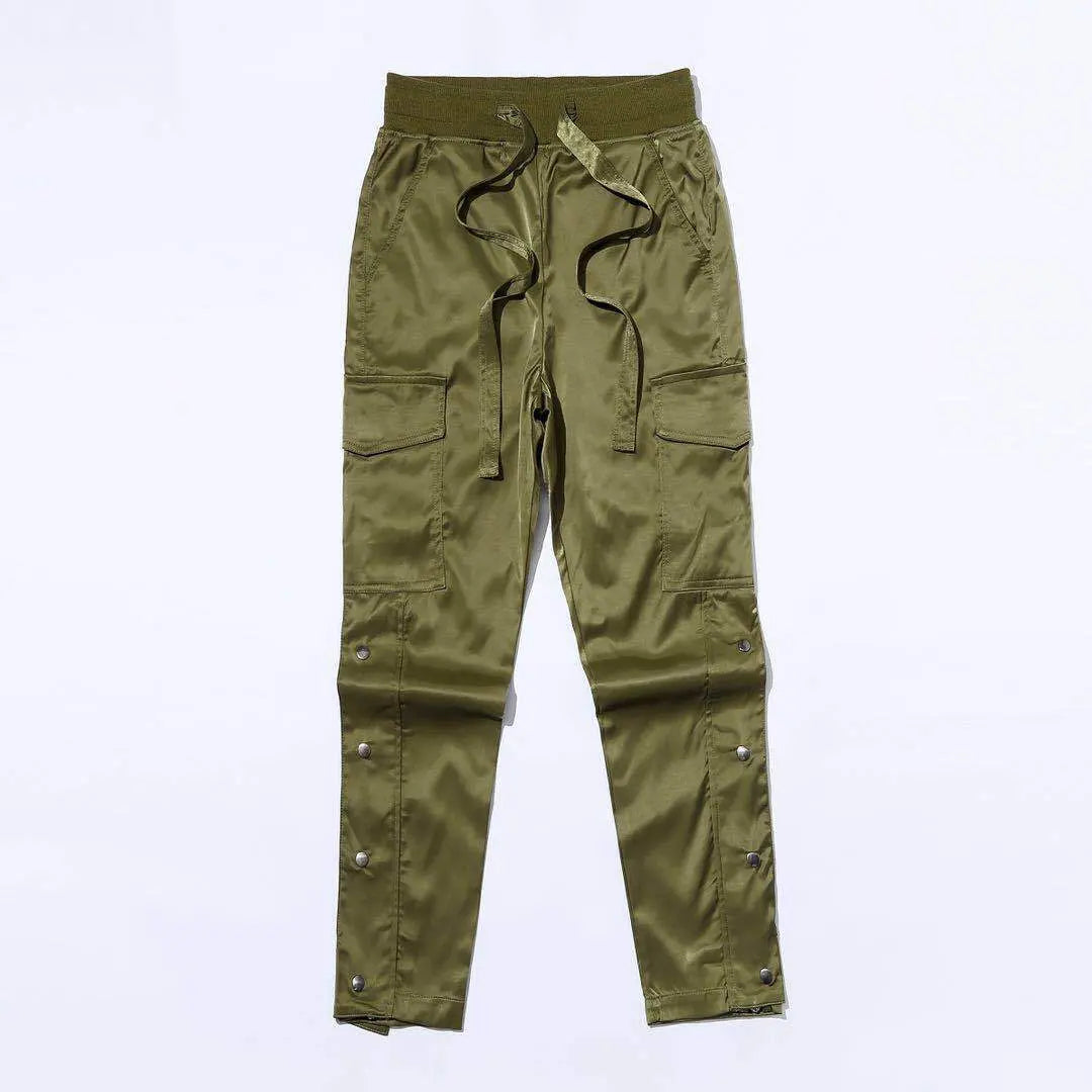 Men's Velcro Buttoned Cargo Pants The 4 Season Clothing Brand