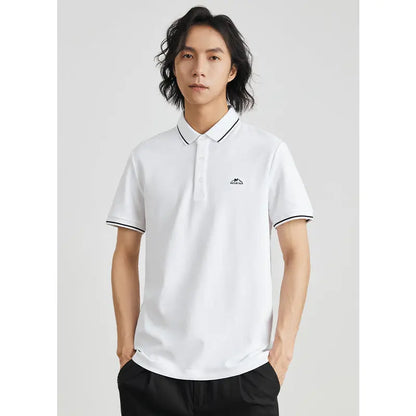 Mountain Ice Silk Polo Short Sleeve T-Shirt The 4 Season Clothing Brand