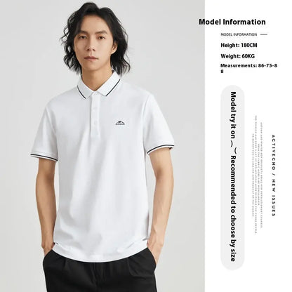 Mountain Ice Silk Polo Short Sleeve T-Shirt The 4 Season Clothing Brand