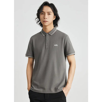 Mountain Ice Silk Polo Short Sleeve T-Shirt The 4 Season Clothing Brand