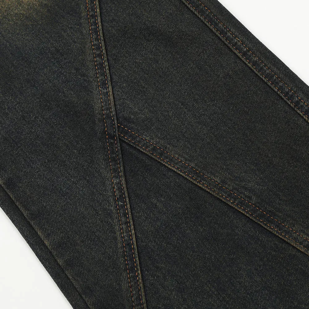 Niche Split Stitching Loose-Fitting Flared Jeans The 4 Season Clothing Brand