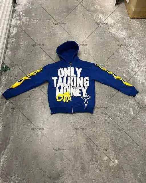 Only Talking Money Casual  Oversized Hoodie - The 4 Season Clothing Brand