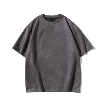 Oversized Retro Suede T-Shirt The 4 Season Clothing Brand