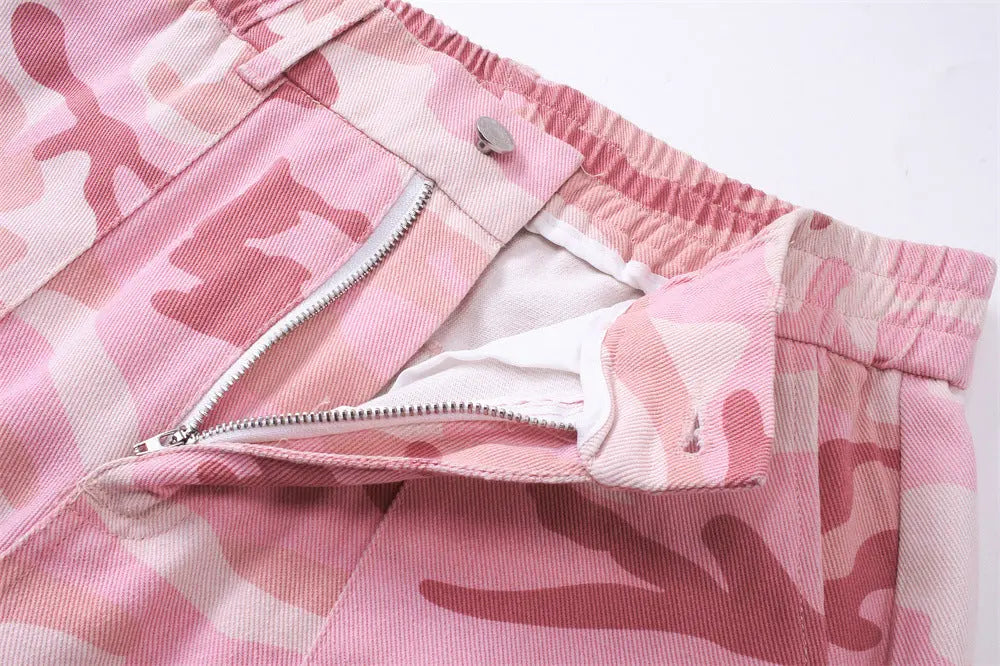 Pink Camouflage Cargo Pants The 4 Season Clothing Brand