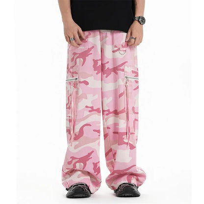 Pink Camouflage Cargo Pants The 4 Season Clothing Brand