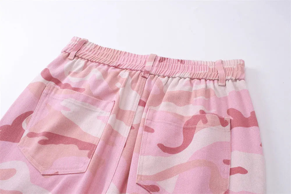 Pink Camouflage Cargo Pants The 4 Season Clothing Brand