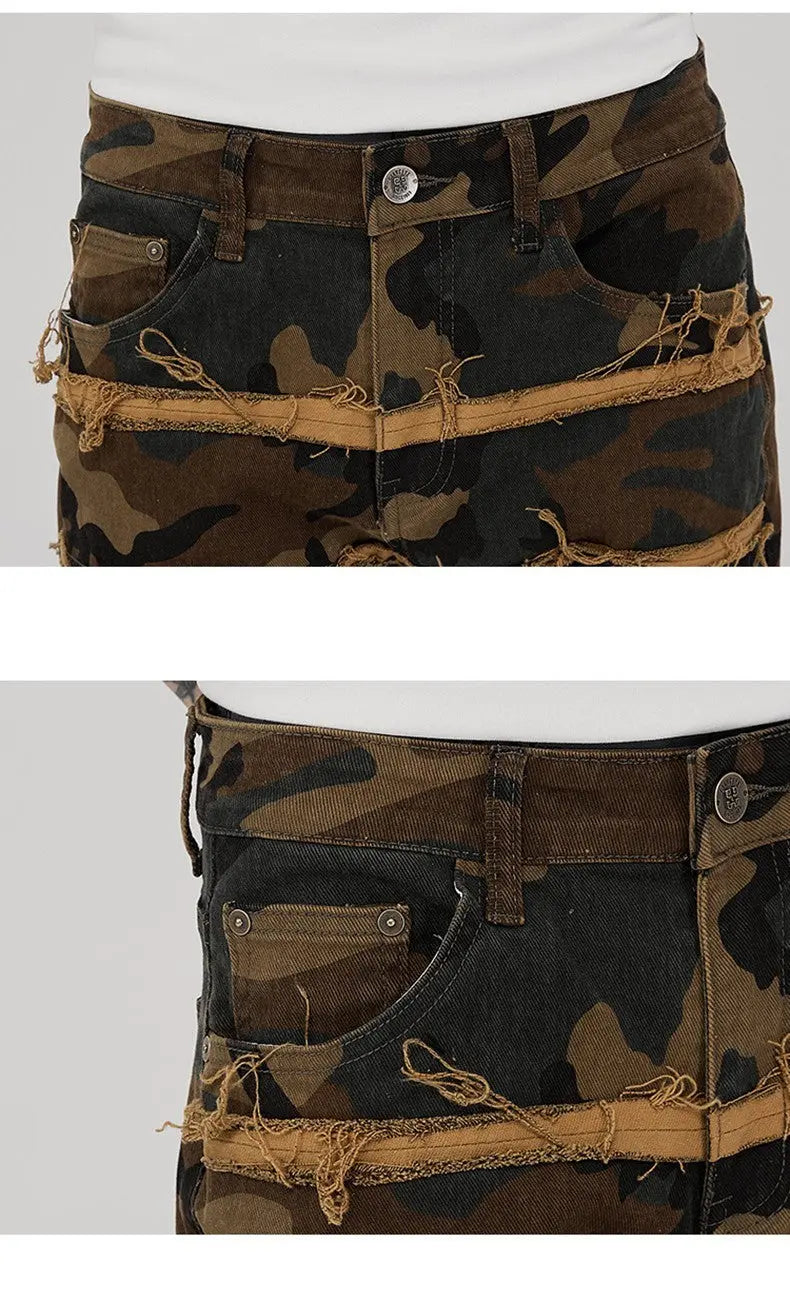 Punk Micro Camouflage La Casual Flare Jean The 4 Season Clothing Brand