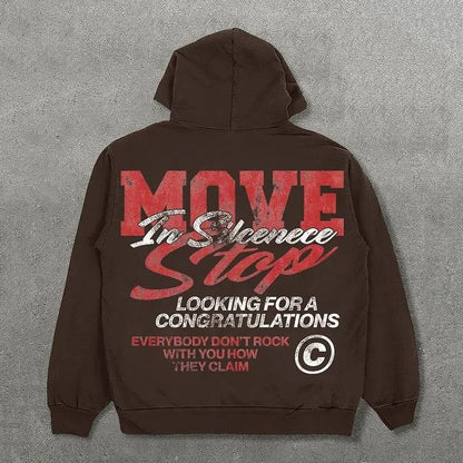 Retro Lettered Cartoon Graphic Hoodie - The 4 Season Clothing Brand