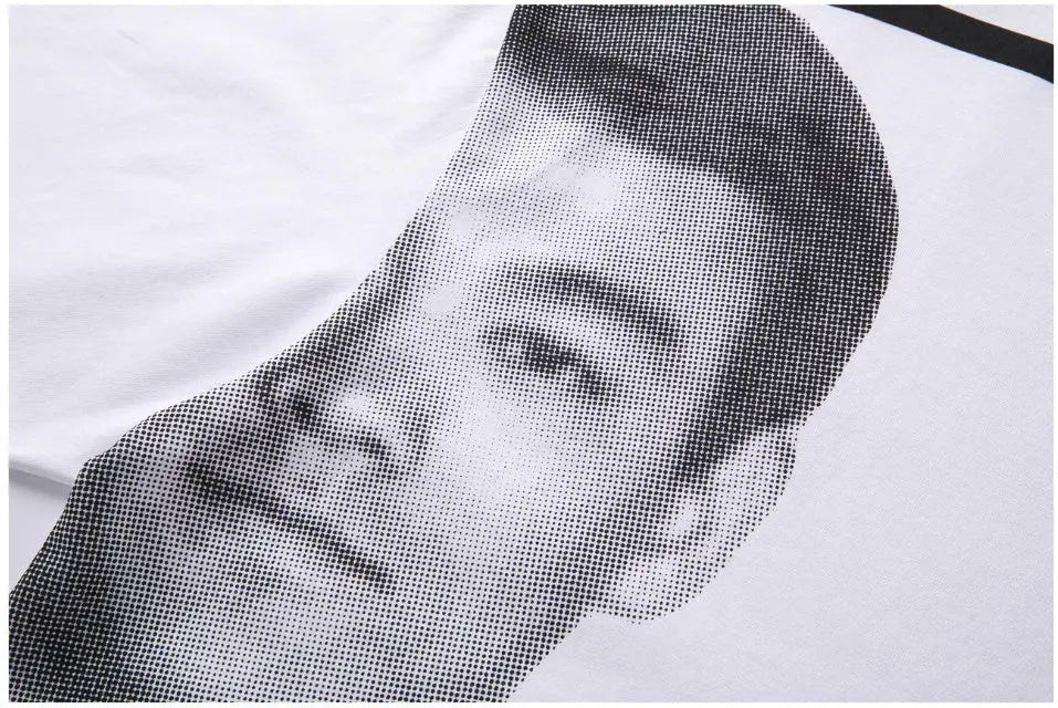 Retro Photo Portrait Printed T-Shirt The 4 Season Clothing Brand