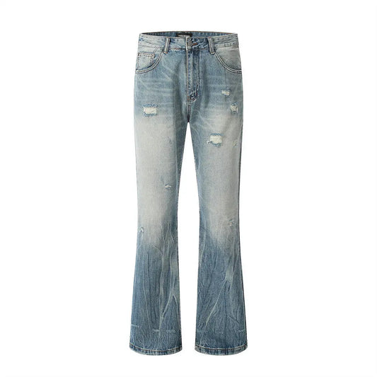 Ripped Slightly Flared Jeans Men The 4 Season Clothing Brand