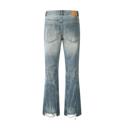 Ripped Slightly Flared Jeans Men The 4 Season Clothing Brand