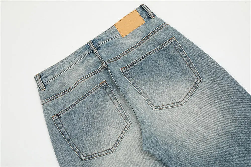 Ripped Slightly Flared Jeans Men The 4 Season Clothing Brand