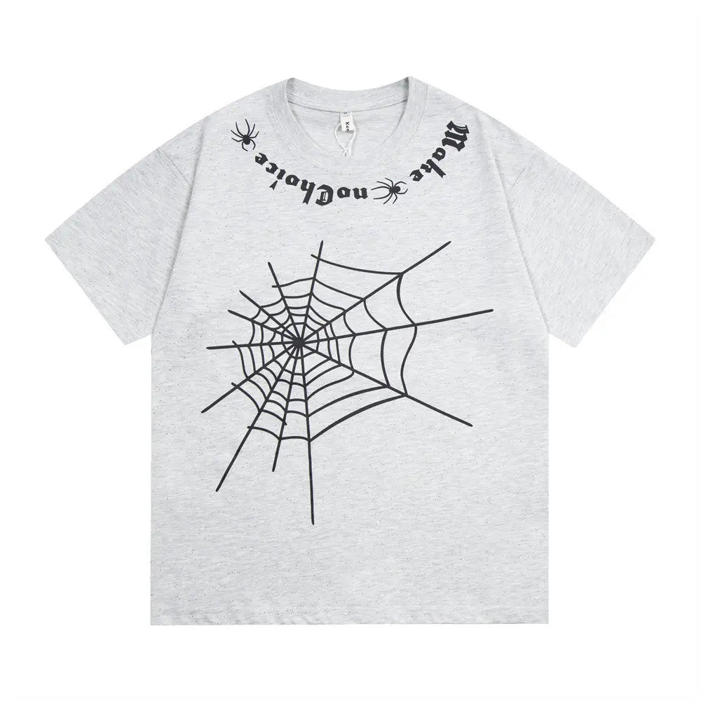 Spider Web Printed Graphic T-Shirt The 4 Season Clothing Brand