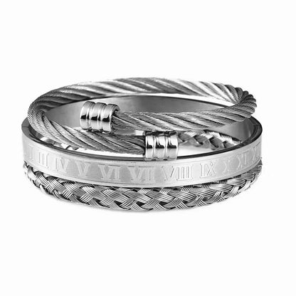 Stainless Steel 3pc Bracelet The 4 Season Clothing Brand