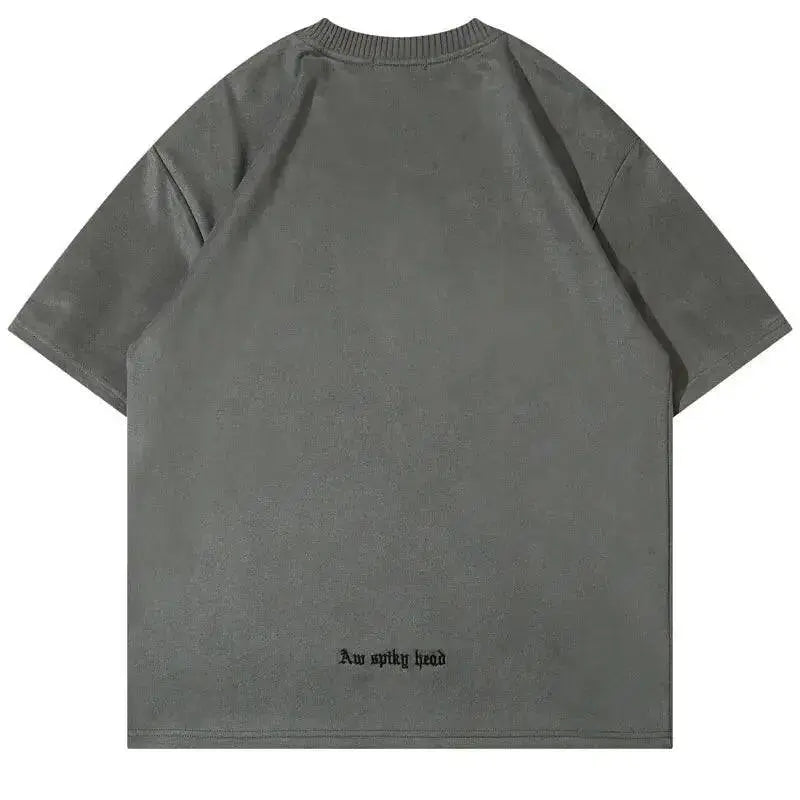 Suede Oversized T-Shirt - The 4 Season Clothing Brand