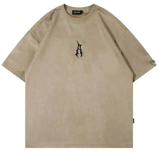 Suede Oversized T-Shirt - The 4 Season Clothing Brand