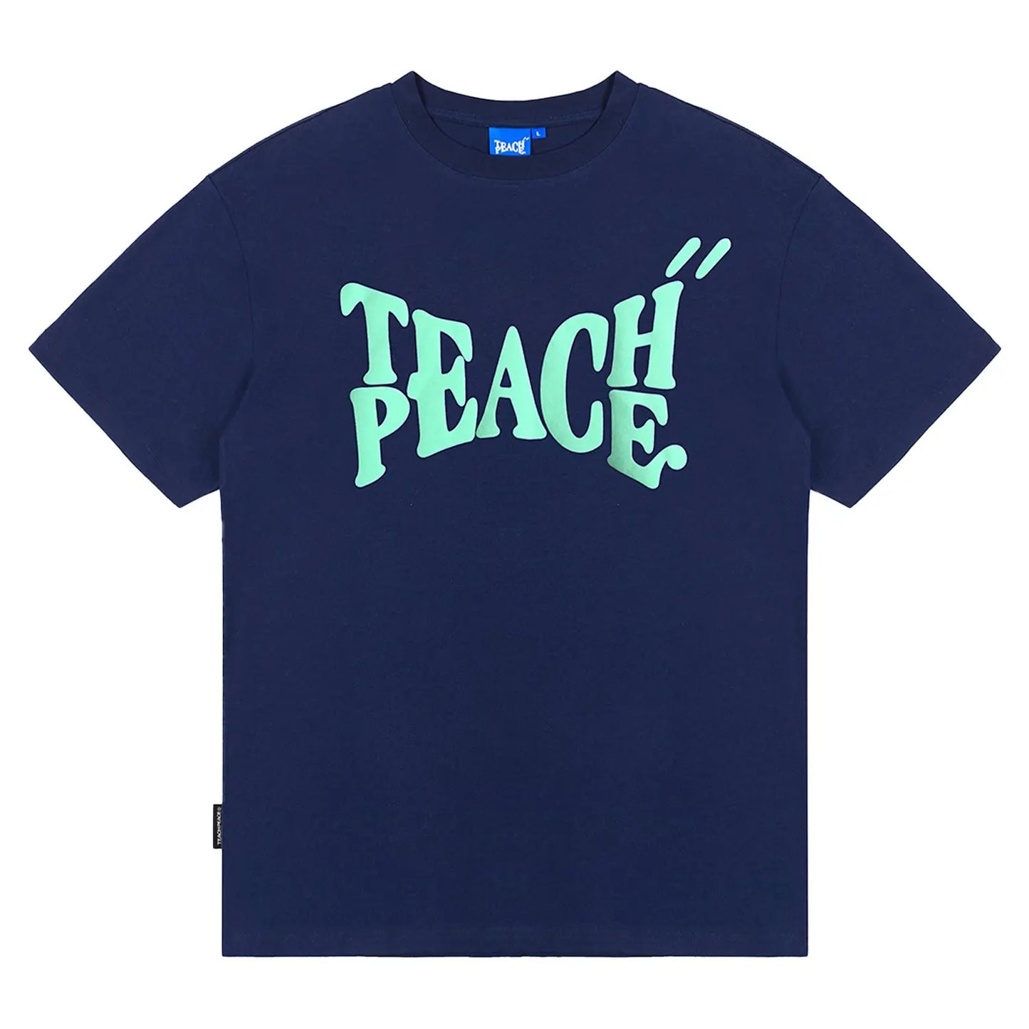 Teach & Peace Letter Printed Casual T-Shirt The 4 Season Clothing Brand