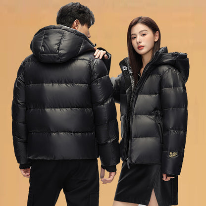 High-End Black & Gold Puffer Jacket The Seasons Streetwear