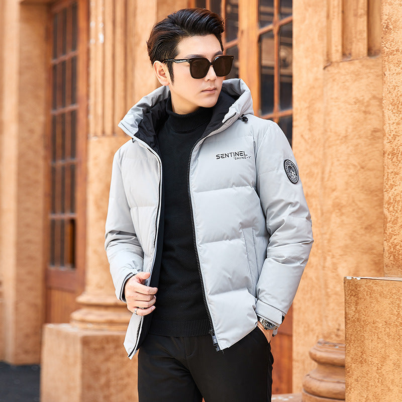 Sentinel Solid Color Cashmere Puffer Jacket The Seasons Streetwear