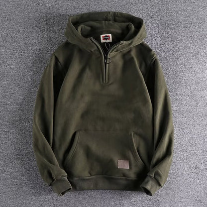 Winter Thickened Half-Zipper Hoodie - Exclusive Edition RD