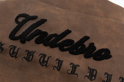 Embroidered Lettered Puffer Jacket - Vintage Edition