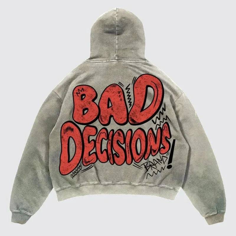 Streetwear Washed Graphic Hoodie - The 4 Season Clothing Brand