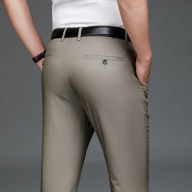 Classic Bamboo Fiber Thin Loose Business Formal Pants - The 4 Season Clothing Brand