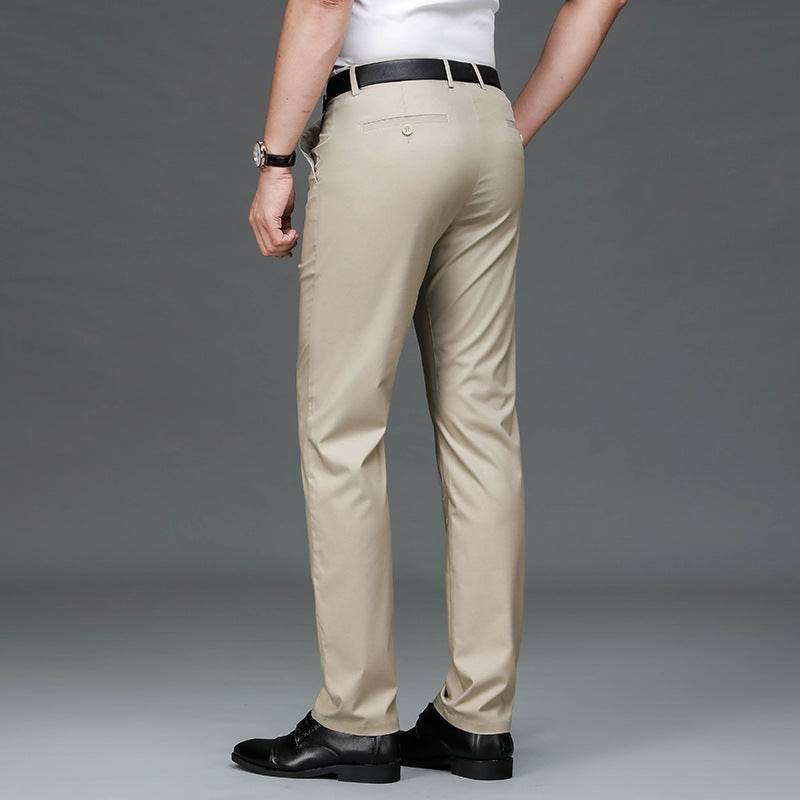 Classic Bamboo Fiber Thin Loose Business Formal Pants - The 4 Season Clothing Brand