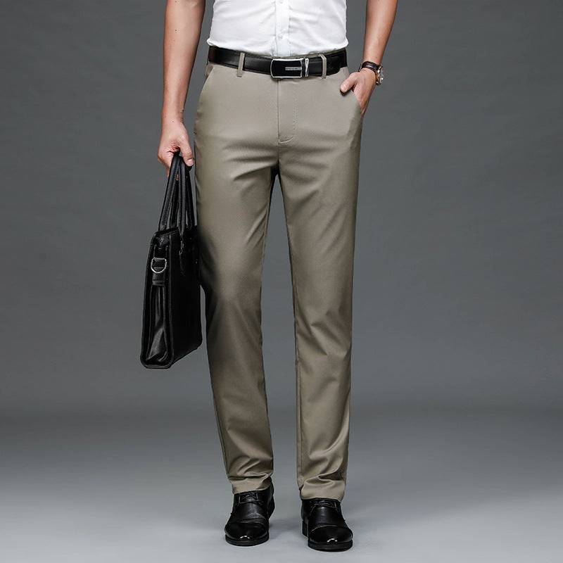 Classic Bamboo Fiber Thin Loose Business Formal Pants - The 4 Season Clothing Brand