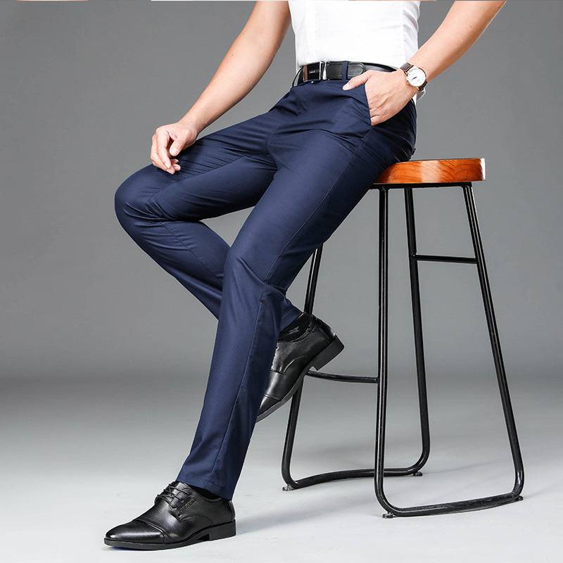 Classic Bamboo Fiber Thin Loose Business Formal Pants - The 4 Season Clothing Brand