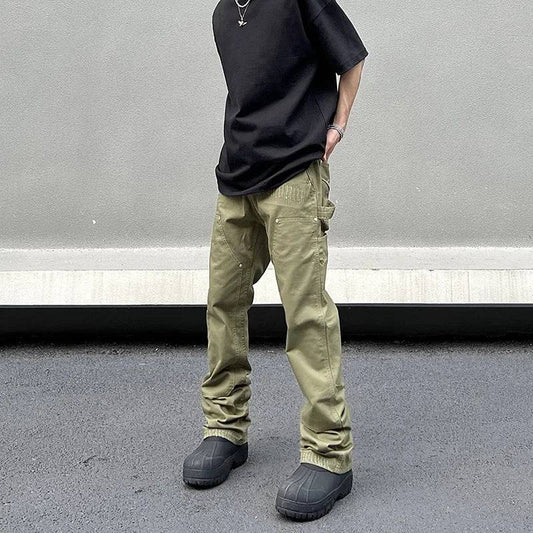 American Style Green Flared Cargo Pants - The 4 Season Clothing Brand