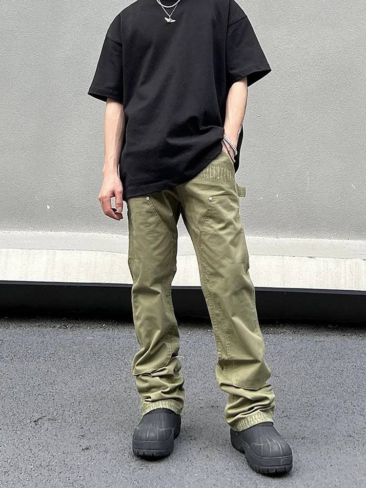 American Style Vibe Green Trendy Straight-Leg Cargo Pants - The 4 Season Clothing Brand