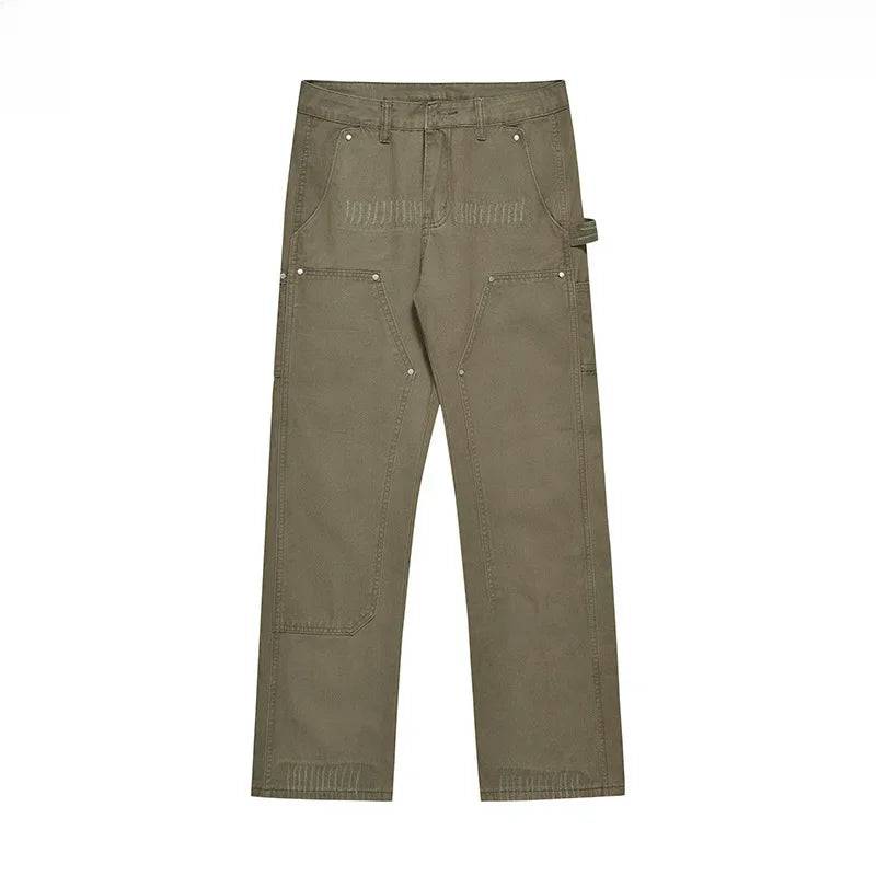 American Style Vibe Green Trendy Straight-Leg Cargo Pants - The 4 Season Clothing Brand