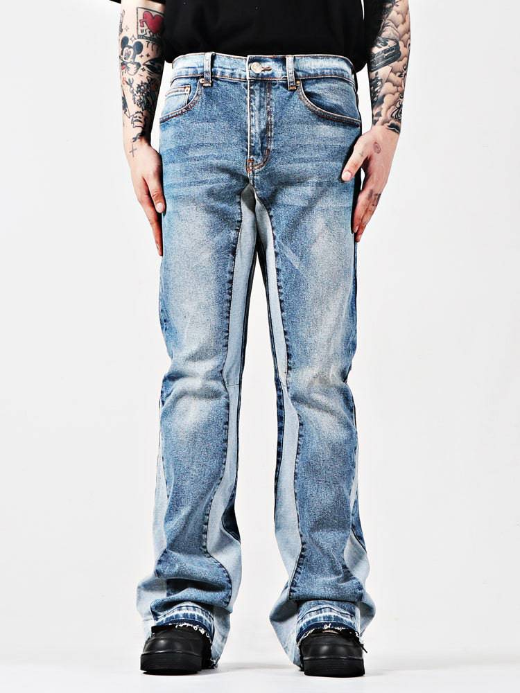 Retro Washed Loose And Slightly Elastic Flared Jeans - The 4 Season Clothing Brand