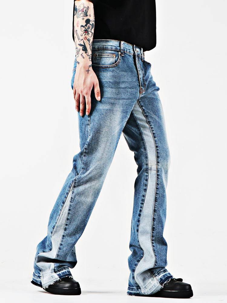 Retro Washed Loose And Slightly Elastic Flared Jeans - The 4 Season Clothing Brand