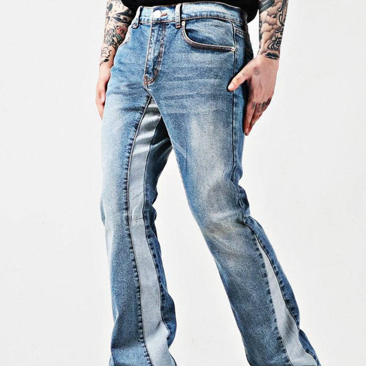 Retro Washed Loose And Slightly Elastic Flared Jeans - The 4 Season Clothing Brand