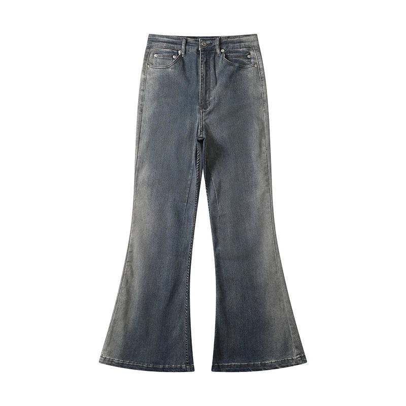 Gradient Washed Sashes Flared Jeans - The 4 Season Clothing Brand